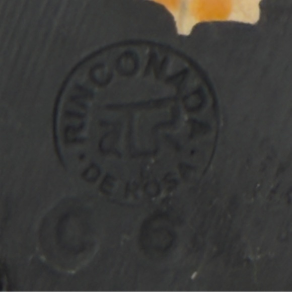 Rinconada De Rosa Mini Giraffe Figurine Gold Accents Uruguay Signed 3.5” - Picture 10 of 10